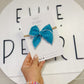 Teal Small Bow on Nylon Headband