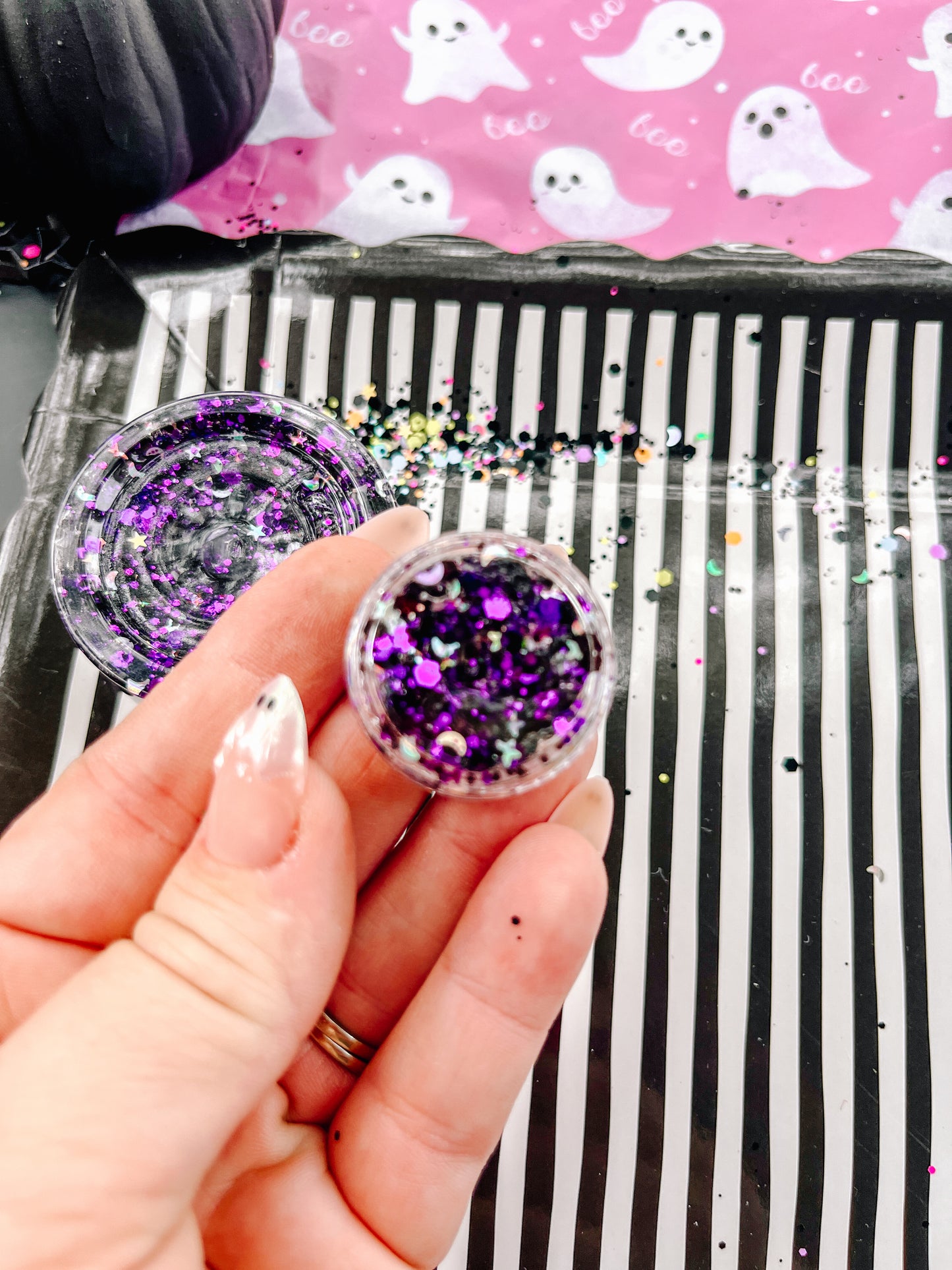 Witch, Please! — Purple + Black Halloween Hair Glitter