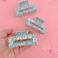 Mint Daisy Claw Clip