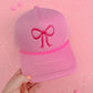 Pink Bow Trucker Hat