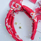 Red 87 Ring It’s A Love Story Say Yes Knotted Headband for Girls & Women