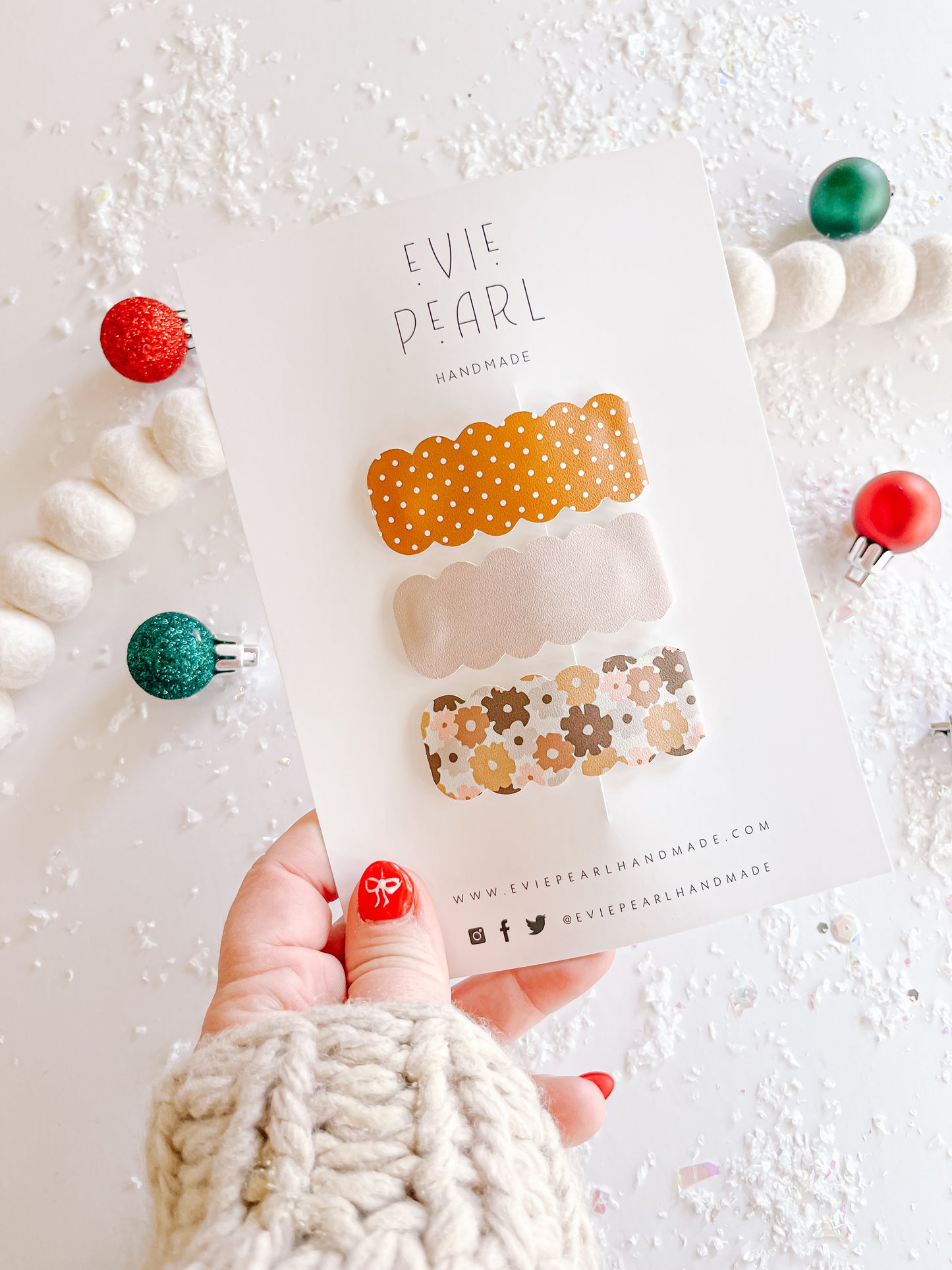 Dot & Daisy Snap Clip Set