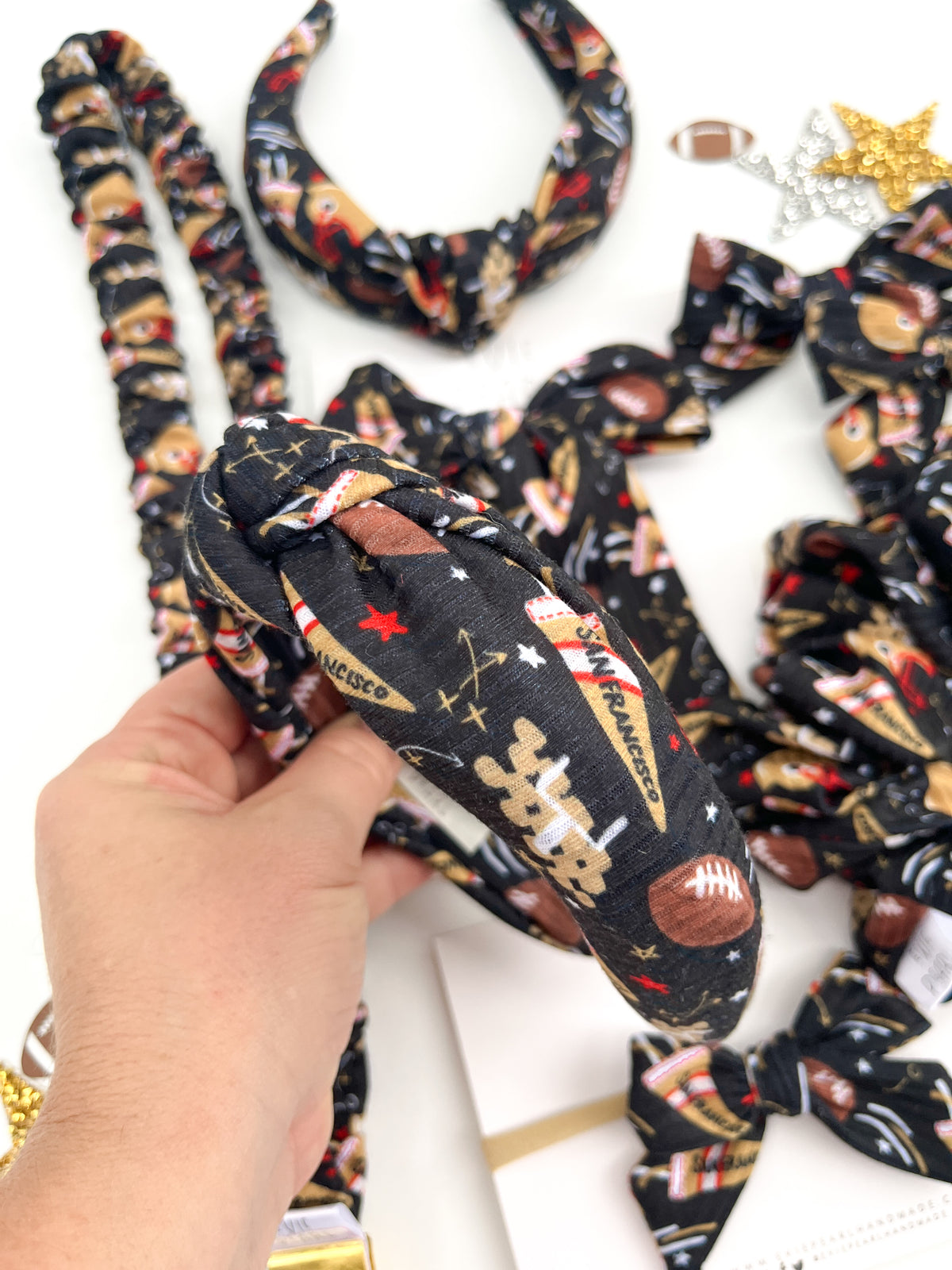 San Francisco 49ers | Bows, Scrunchies & Headbands