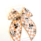 Tan Checkered Modern Mouse Bow