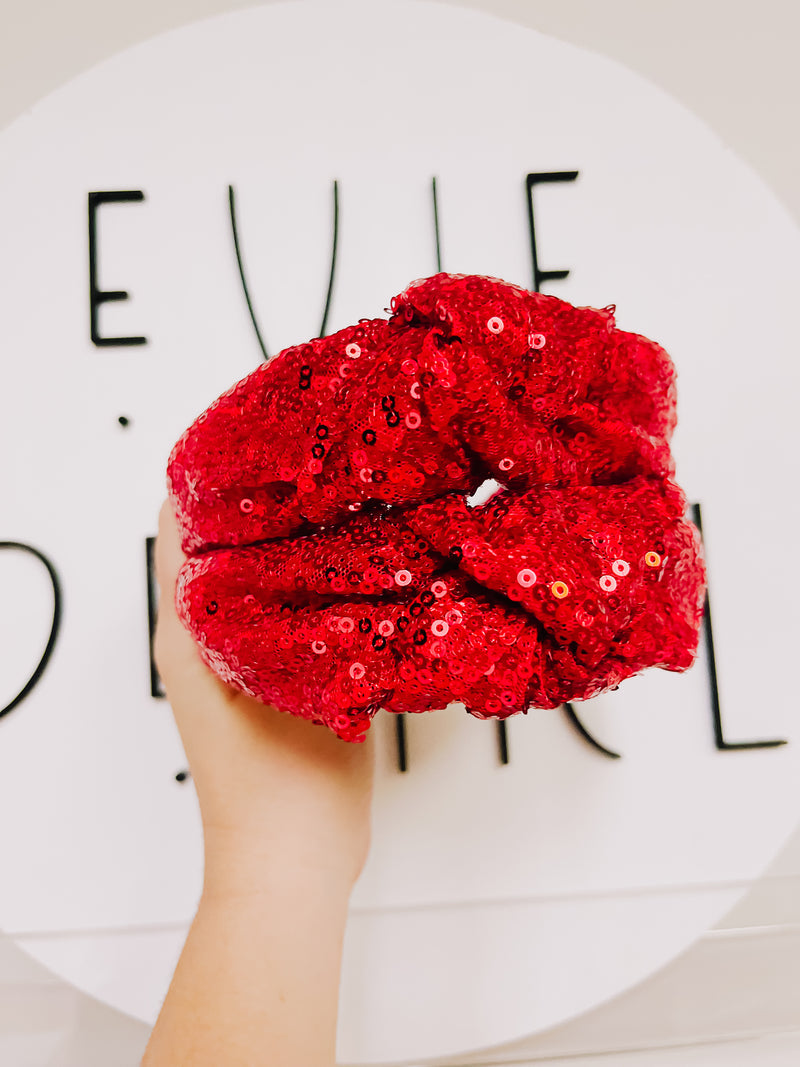 Red Sequins Knotted Headband for Girls & Women