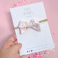 Small Pink Daisy Sunshine Pinwheel On Nylon Headband