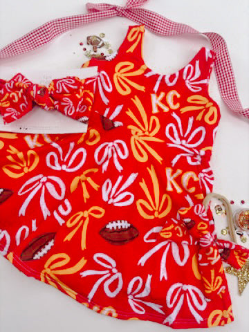 Red Bows KC Baby Bow Turban
