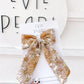 Fall Floral Longtailed Hair Bow