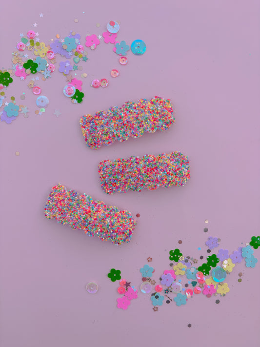 Confetti Glitter Snap Clip