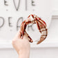 Fall Plaid Knotted Headband for Girls & Women