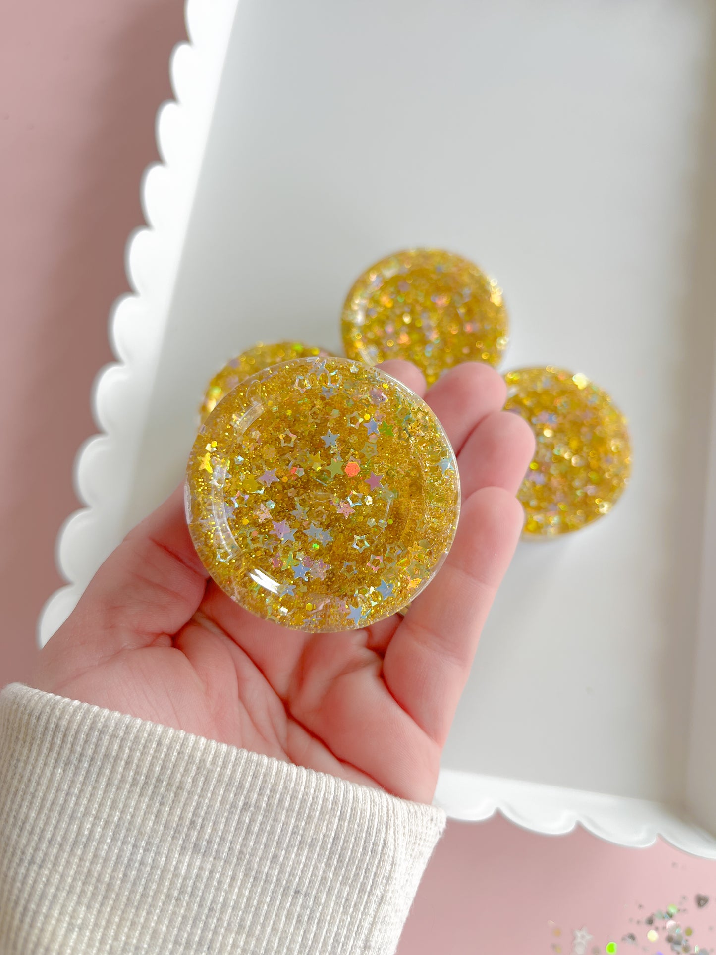 Gold Stars Hair Glitter Gel