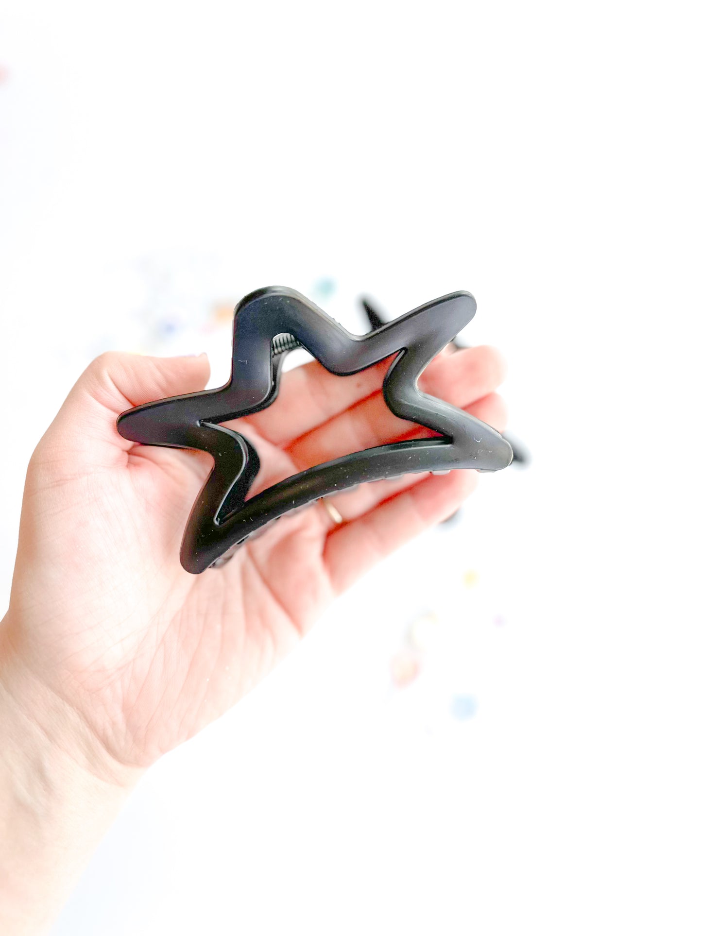 Black Star Claw Clip