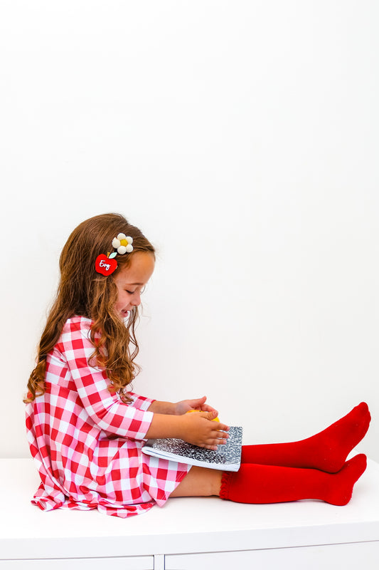 PREORDER: Personalized Apple Hair Clip