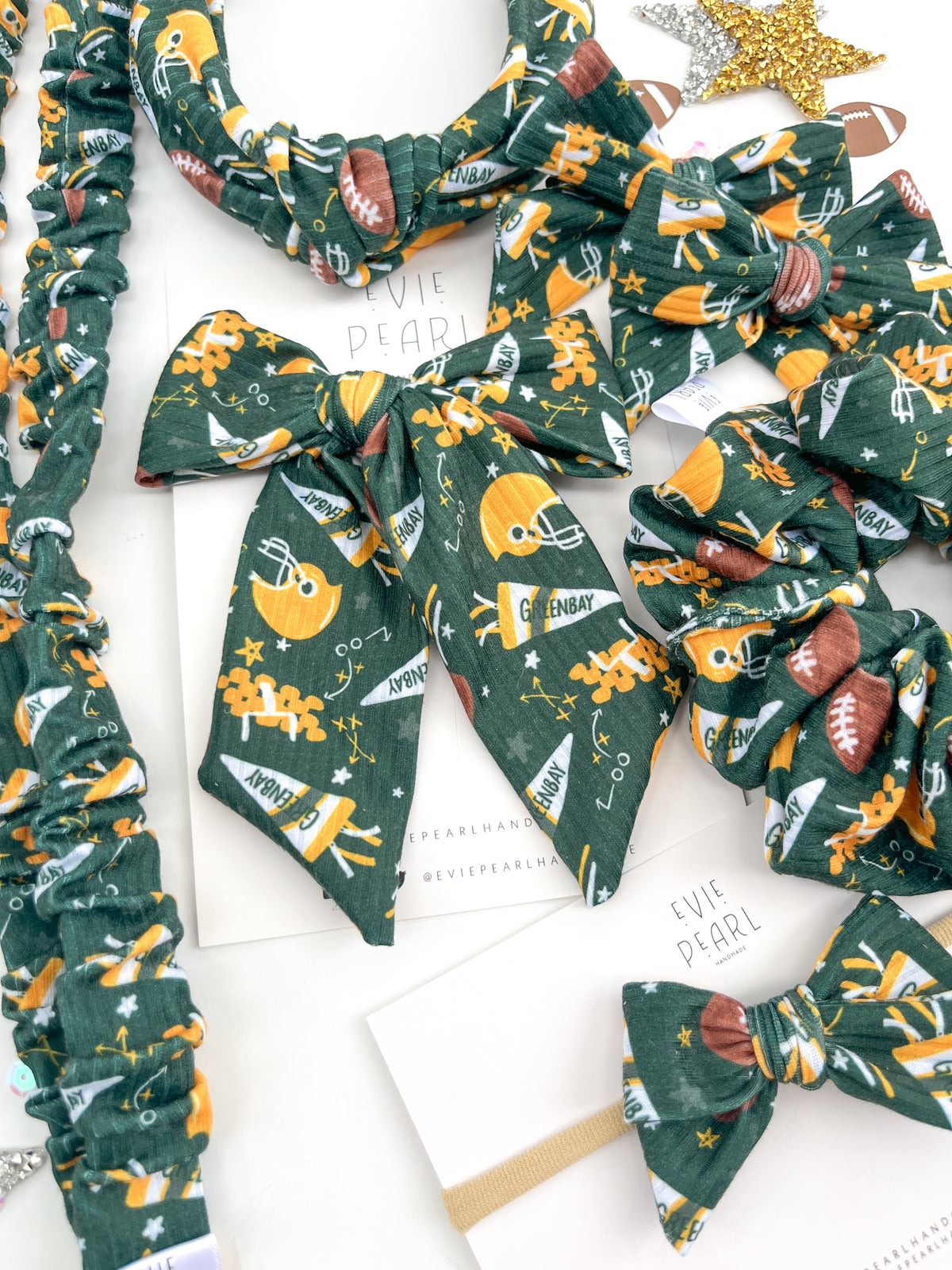 Green Bay Packers Hair Accessories | Bows, Scrunchies & Headbands