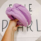 Lilac Ribbed Knotted Headband