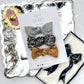 Silver, Black Sequins, Gold Trio Knot Bow Set