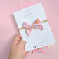 Small Pink Rainbow Sunshine Pinwheel On Nylon Headband