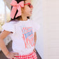 Red Gingham Crinkle XL Pinwheel Bow