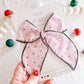 Pink Skulls Oversized Bow