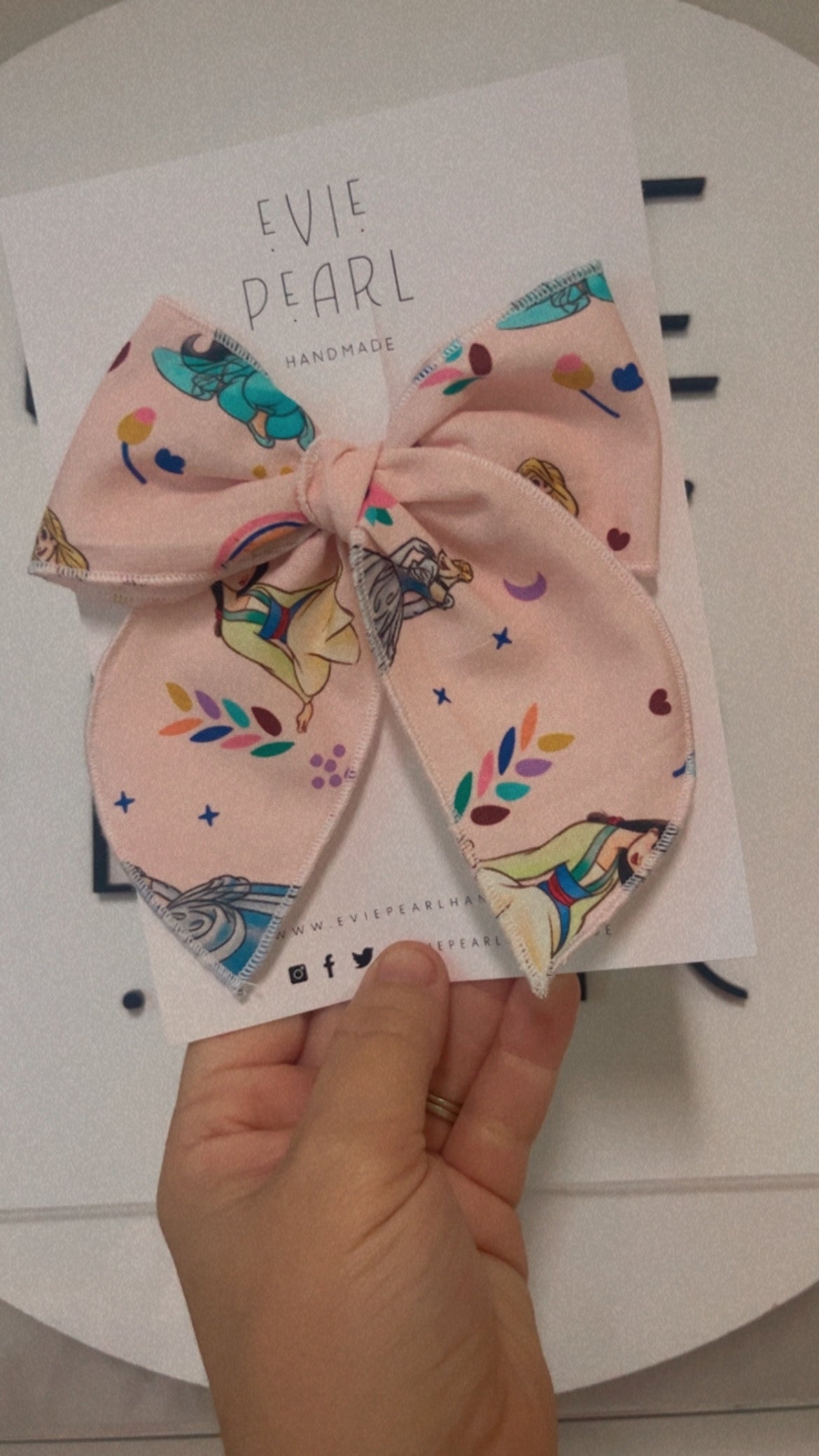 Oversized Pink Mulan Cinderella Rapunzel Bow