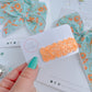 Orange Glitter Single Snap Clip Barrette