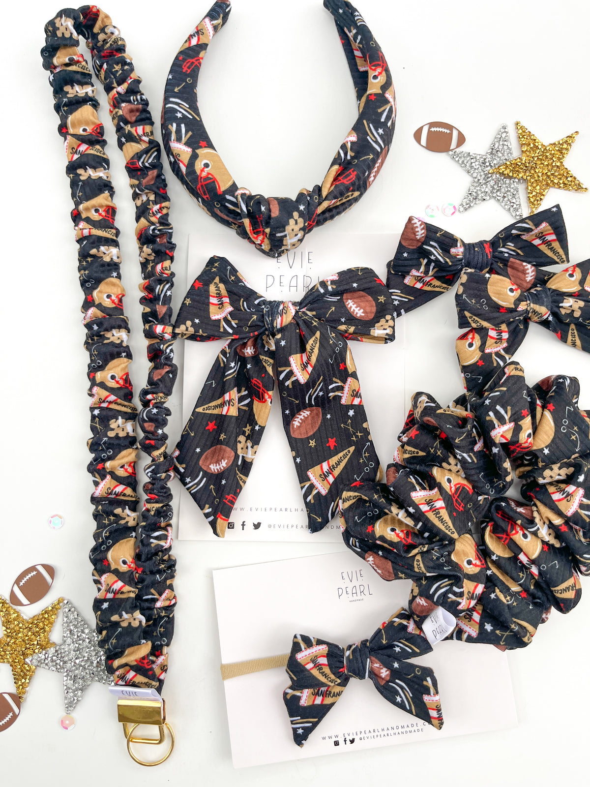 San Francisco 49ers | Bows, Scrunchies & Headbands