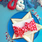 Red Stars Baby Bow Turban