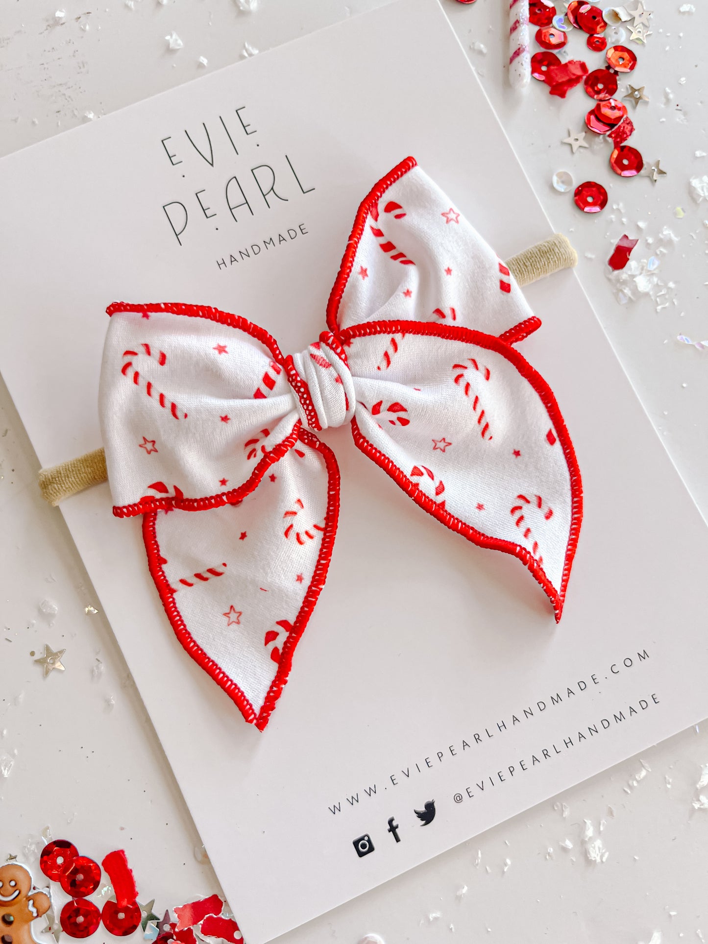 Candy Cane Small Bow