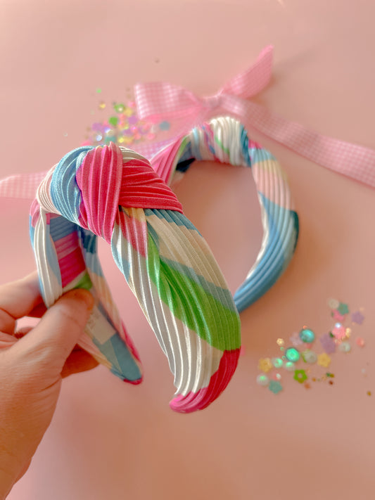 Color Me Pretty Crinkle Knotted Headband