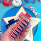 Navy, Red & White Stripes Medium Claw Clip