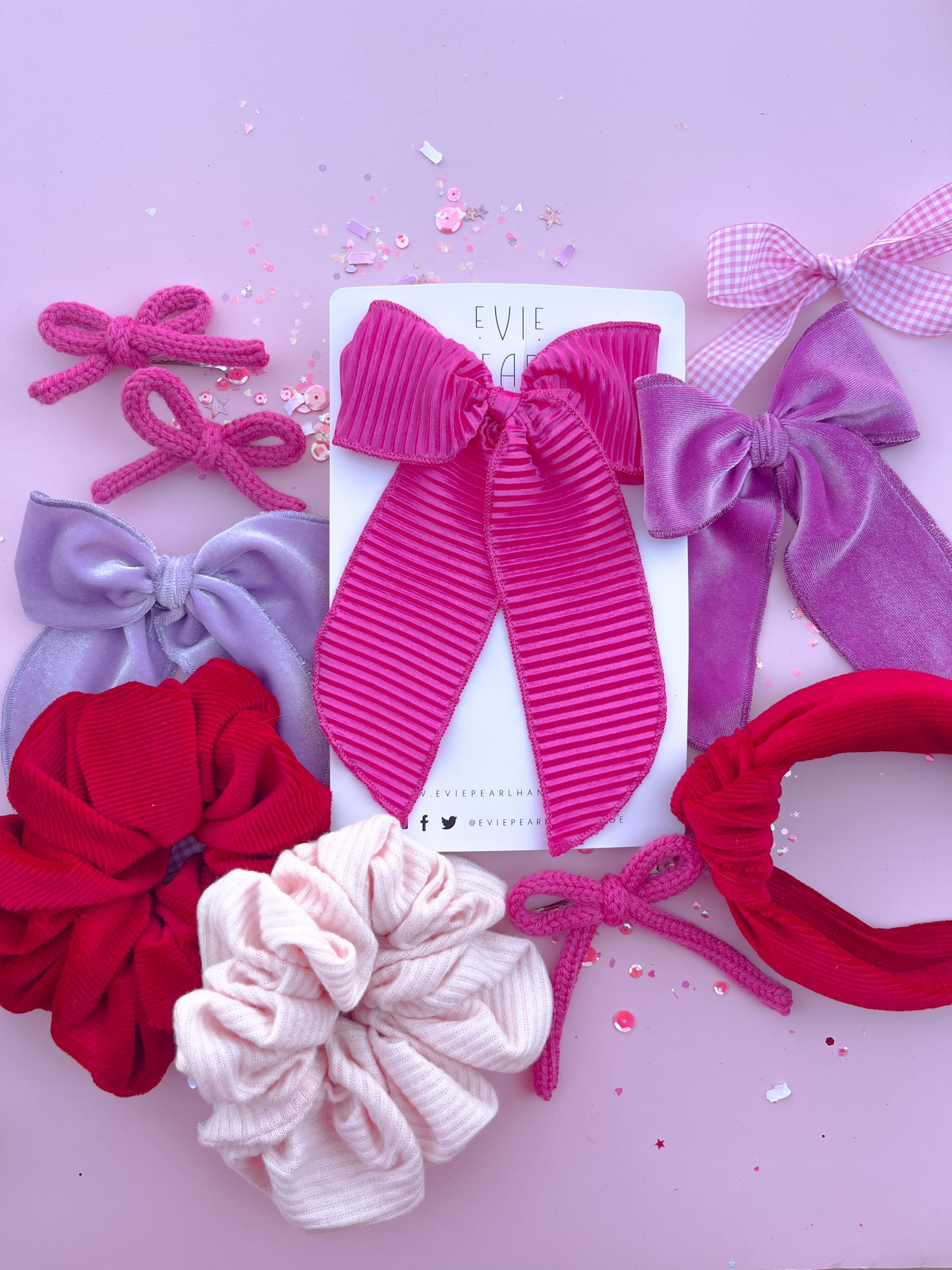 Berry Burst Velvet Oversized Bow