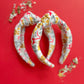 Kansas City White Bows Knotted Headband for Girls & Women