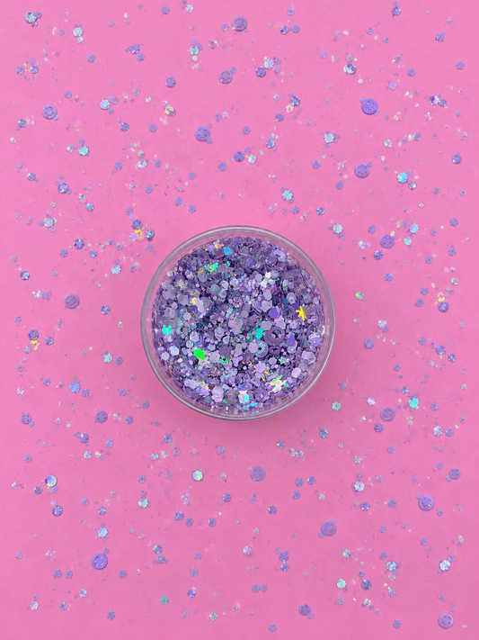 Purple Hair Glitter