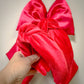 Red Glitter Velvet Knotted Headband for Girls & Women