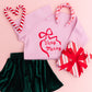 Pink Red Candy Cane Knotted Headband for Girls & Women