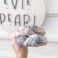 Neutral tie-dye knotted headband for women, teens, and girls – soft beige and cream handmade hair accessory
