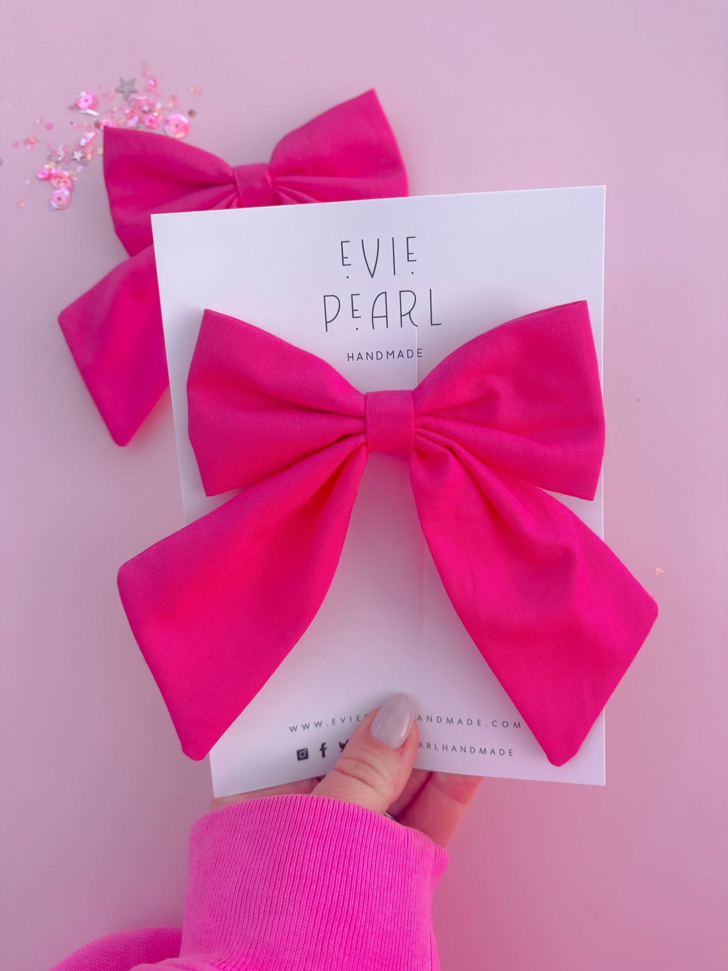 Hot Pink Medium Sailor Bow