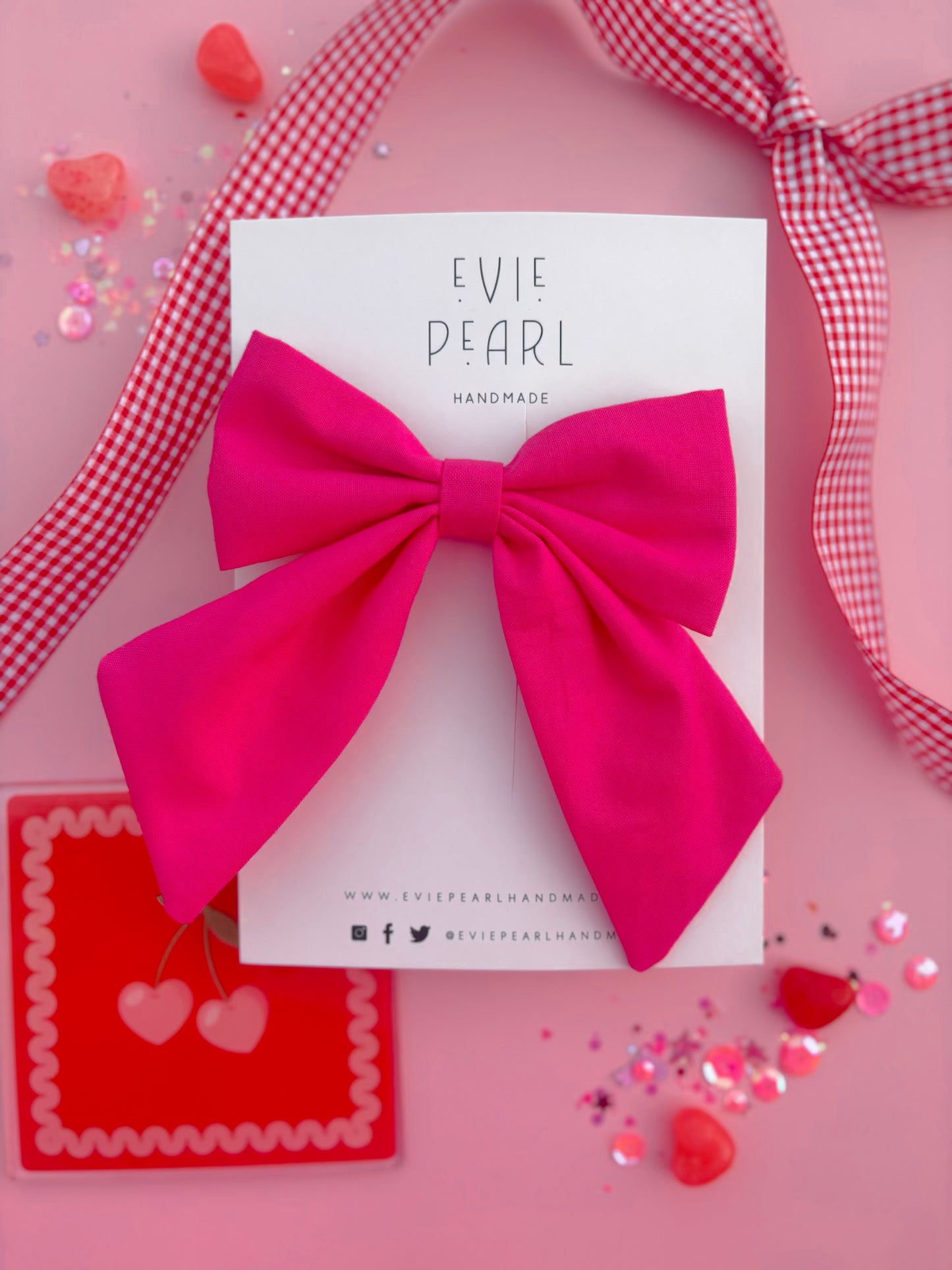 Hot Pink Medium Sailor Bow
