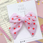 Pink Apple Large Pinwheel Bow