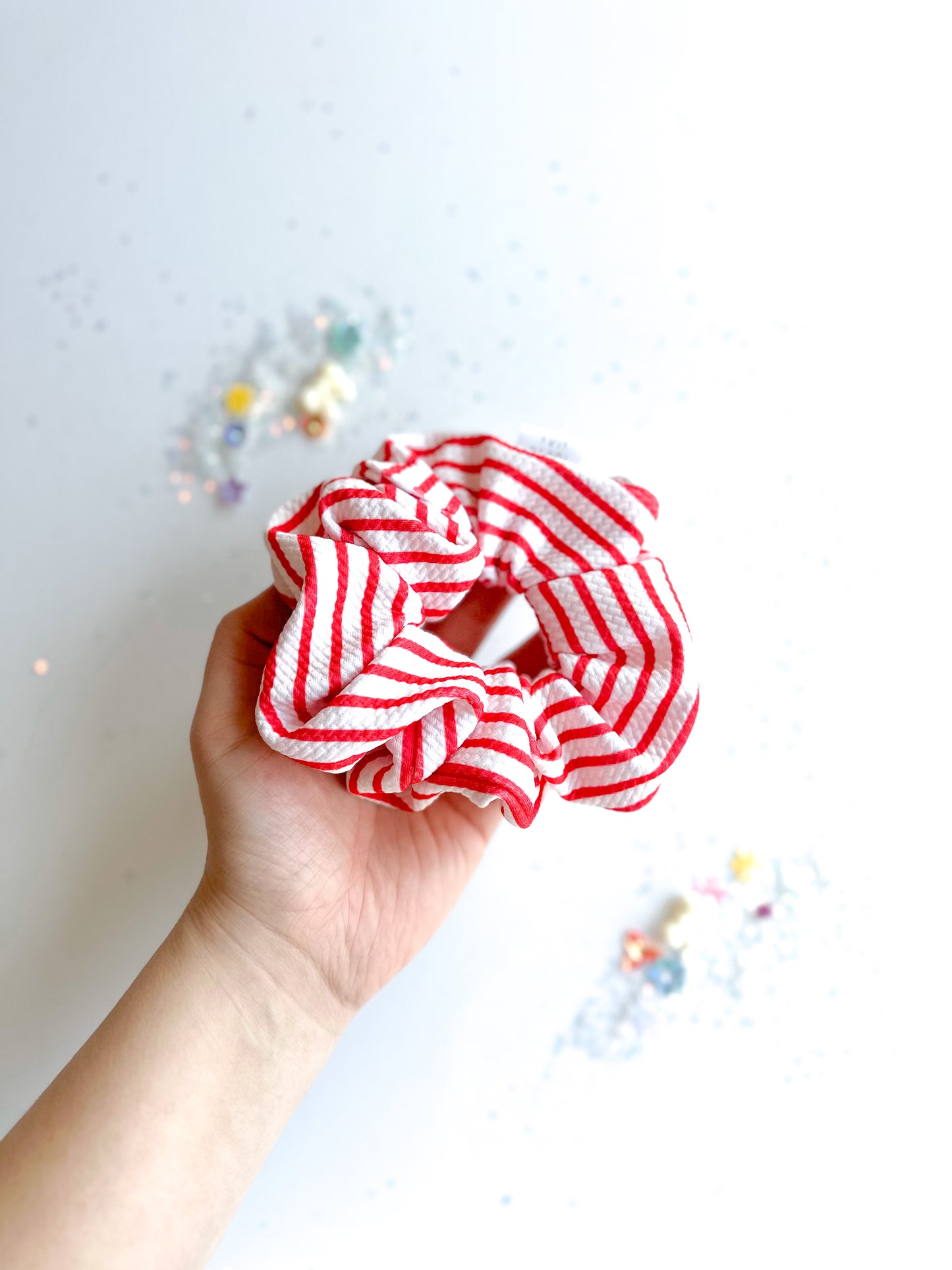 Red Stripe Regular Scrunchy