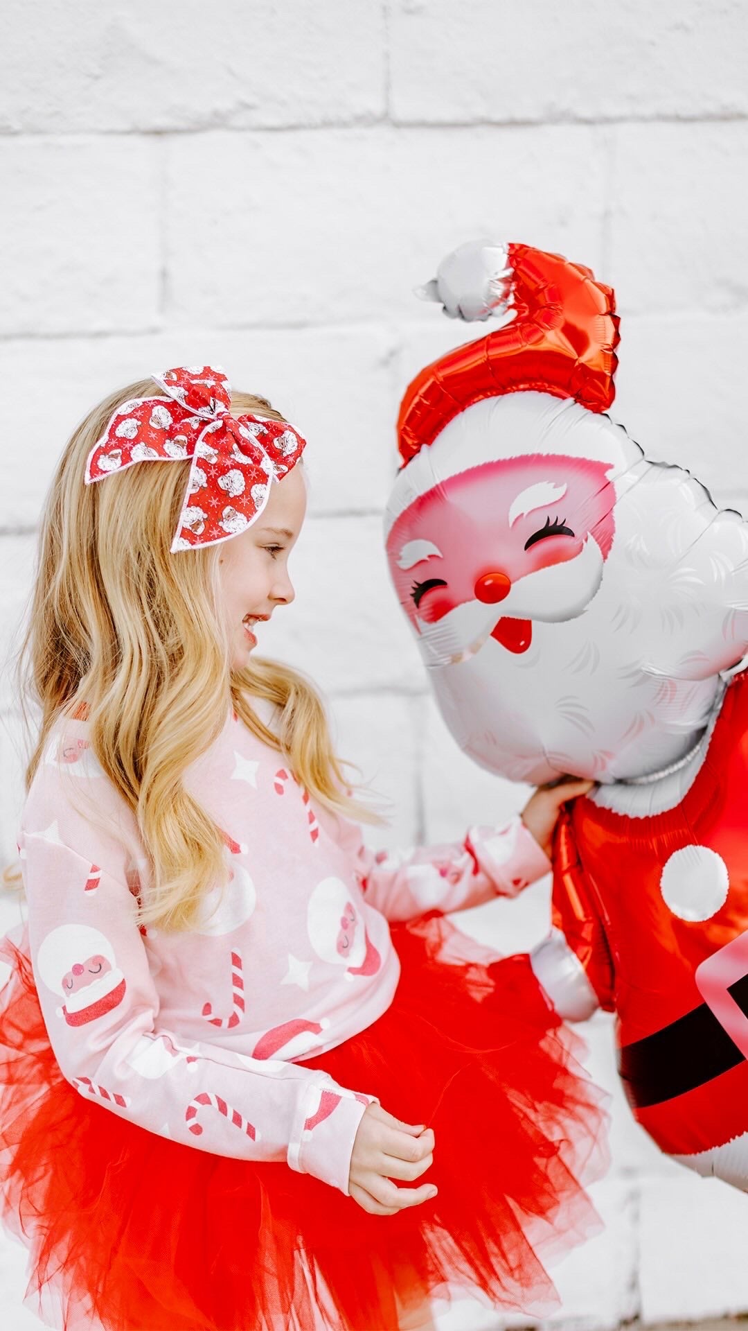 Red Santa Oversized Bow