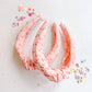 Pink Candy Cane Knotted Headband