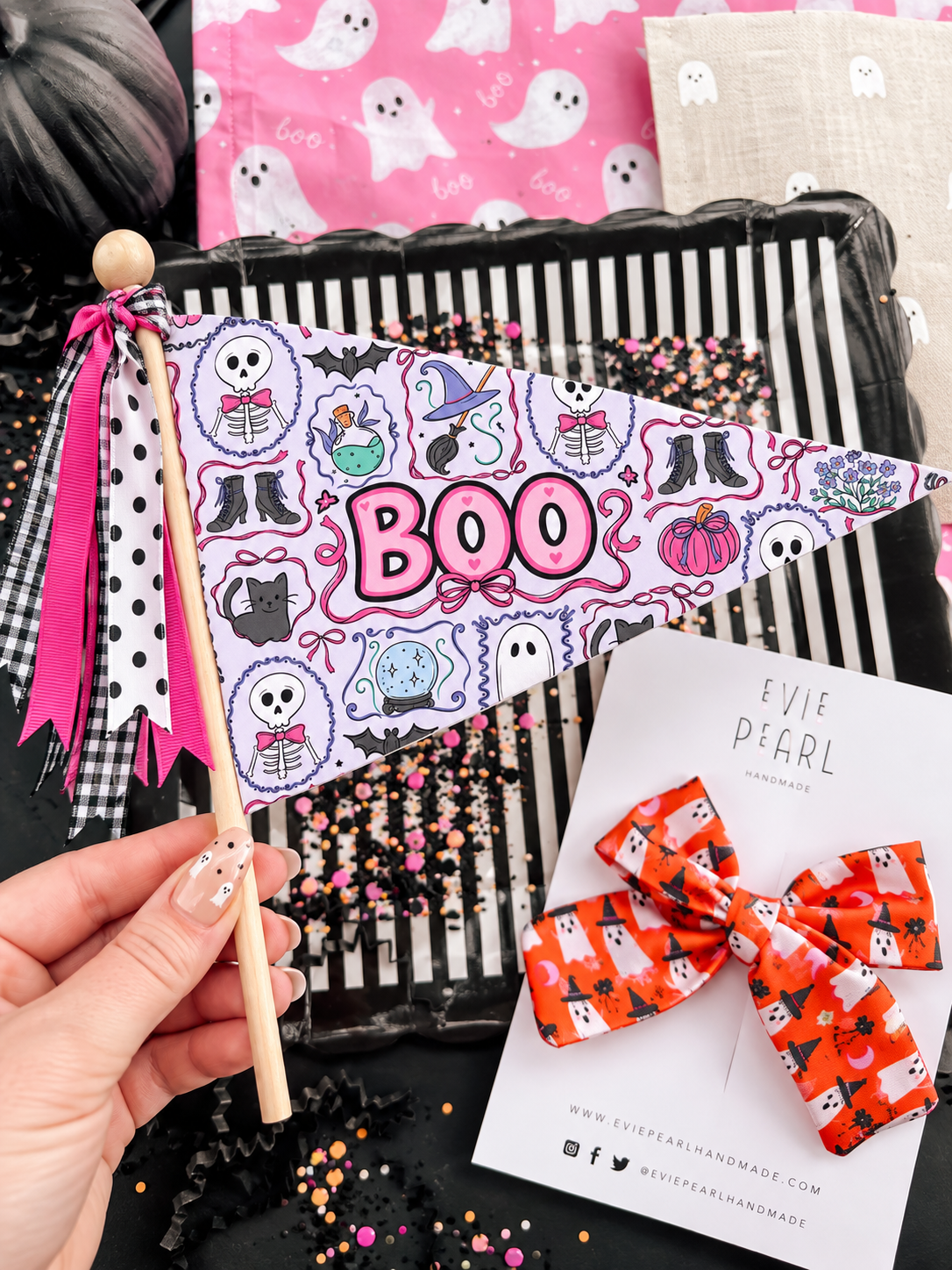👻 Spooky Cute Halloween Printable Bundle | Flags + Gift Tags