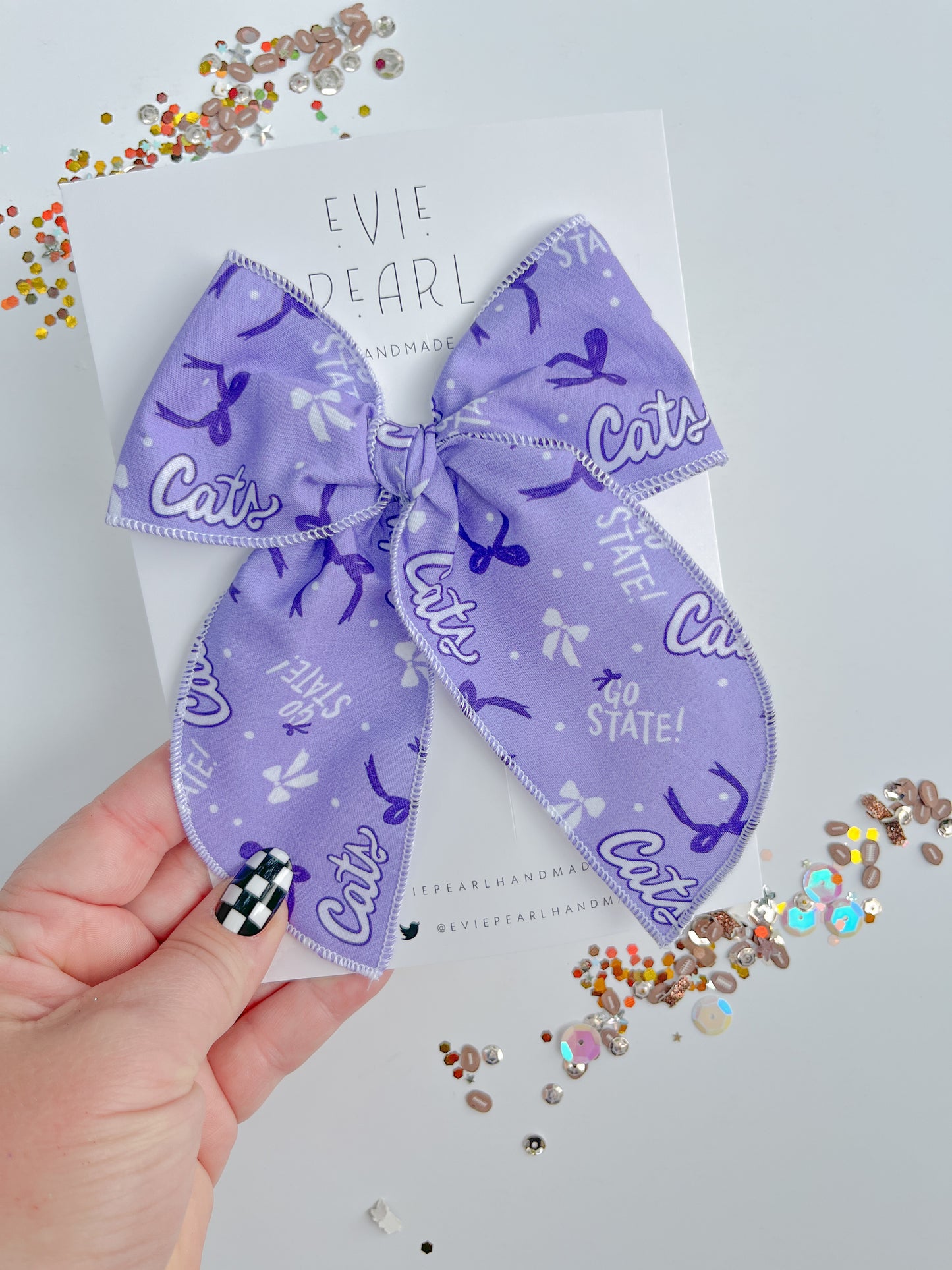KSU Wildcats Go State Oversized Bow