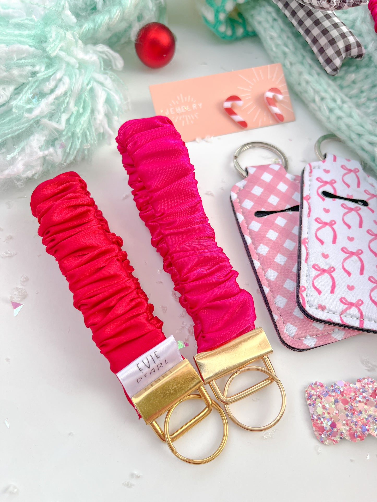 Holiday Scrunchy Keychain