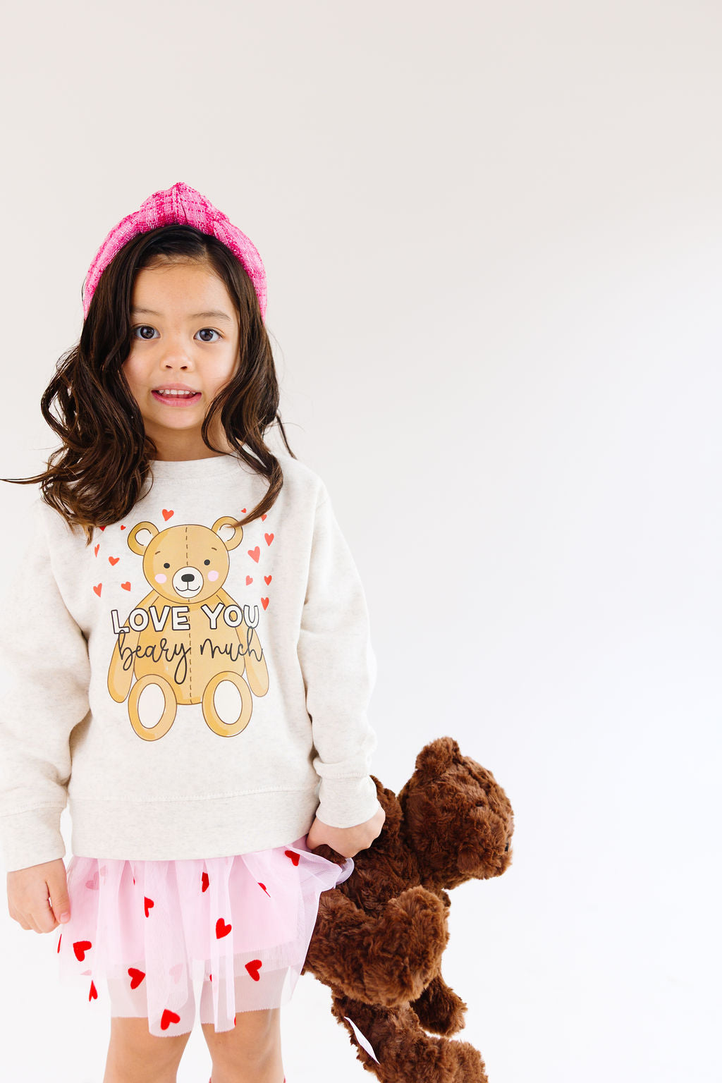 Pink Tweed Knotted Headband for Girls & Women