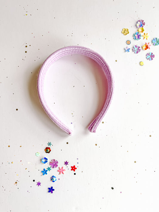 Lilac Ribbed Classic Headband