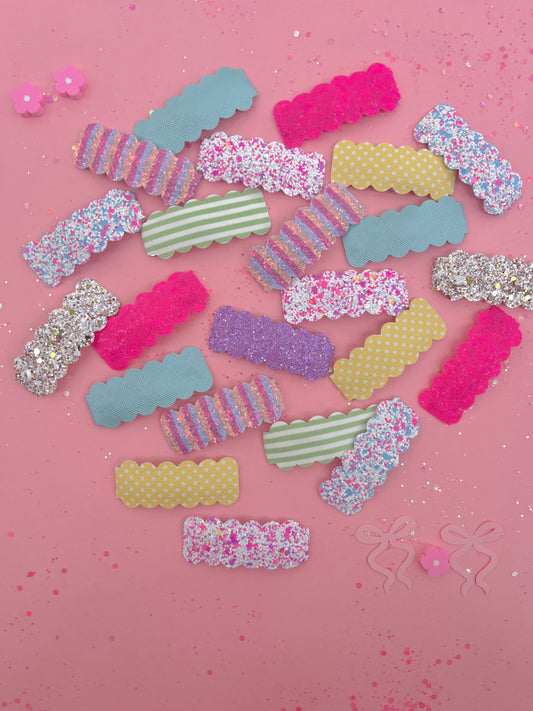 Kiwi Twist Glitter Snap Clip