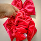 Red Glitter Velvet Oversized Scrunchy