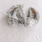 Silver Sequins Knotted Headband